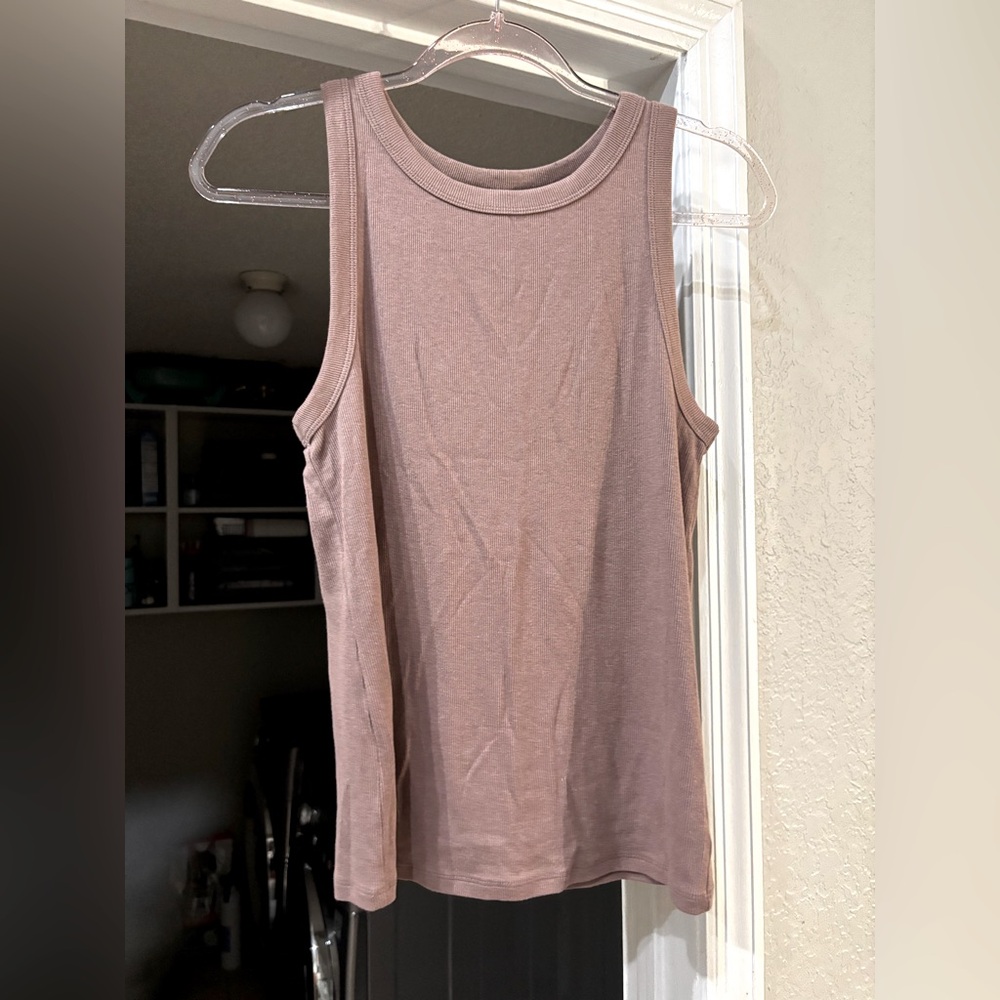 A New Day Light Brown Taupe Tank XL Very Soft Layering Tank